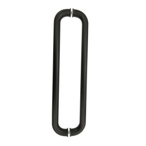 Black 600mm D Handle for Glass Office Partition Doors 