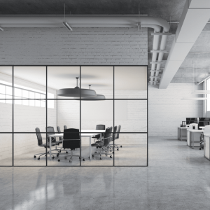 Industrial Style Glass Partitions