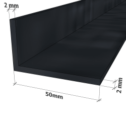 50mm Angled Banding for Industrial Style Glass Partition