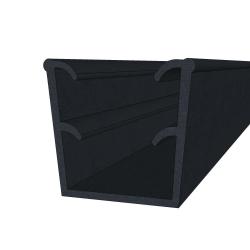 U Shaped Gasket for 24mm Glass Partition Channels