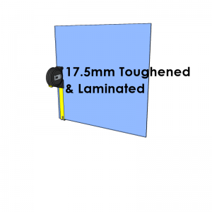 17.5mm Toughened & Laminated Glass - Cut to Size 