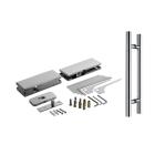 Glass Door Ironmongery with 900mm H Handle