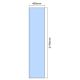 2190mm x 450mm Glass Partition Panel