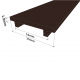 Black Glass Partition Channel Cover Plate