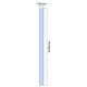2340 x 100mm Glass Partition Panel