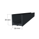 2 Part Glass Partition Channels 