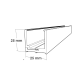2 Part Glass Partition Channels 