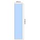 2640mm x 450mm Glass Partition Panel