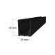 30mm 2 Part Channel for Glass Partitions