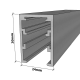 30mm Silver Glass Partition Track