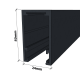 50mm U Channel - Black Glass Partition Channels