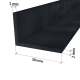30mm Angled Banding for Industrial Style Glass Partition