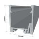 2 Part Glass Partition Channels 