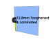 12.8mm Toughened & Laminated Glass Cut to Size