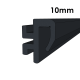 Black Gasket for 10mm Glass Partitions