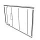 Glass Partition Hardware Kit - Including Door Kit 