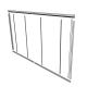 Glass Partition Hardware Kit - No Door