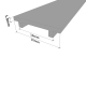 Silver Glass Partition Channel Cover