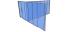 2100 (h) x 5955 (w) x 5445 (d)mm. Glass Partitioning System, Glass Room Divider, 2 Doors