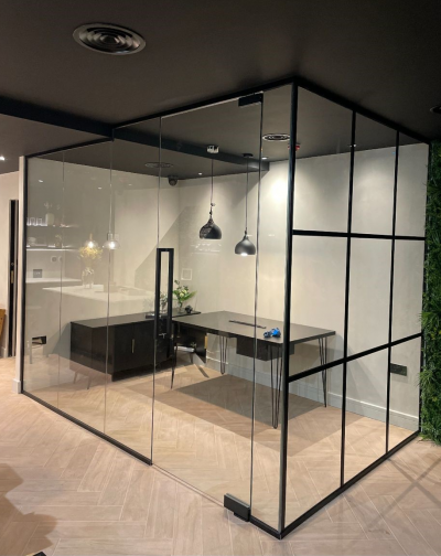 Industrial Glass Partition Wall Installation in London