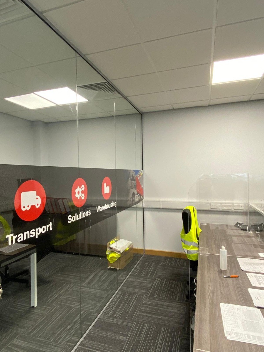 Glass Partitioning in Rugeley