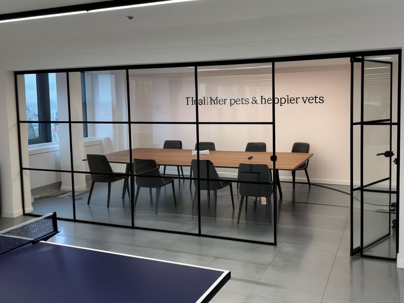 Industrial Style Glass Partitioning